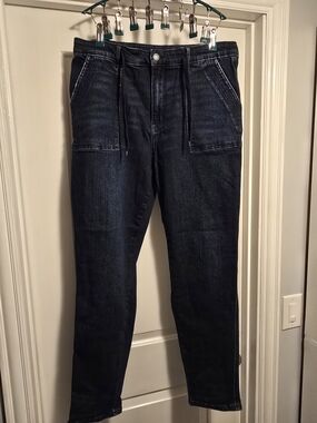 Judy Blue Dark Indigo Slim Straight Jeans - Jogger Style